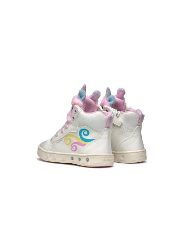 Geox zapatillas altas con cordones y decoraciones