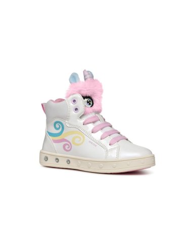 Geox sneakers alte con lacci e decorazioni
