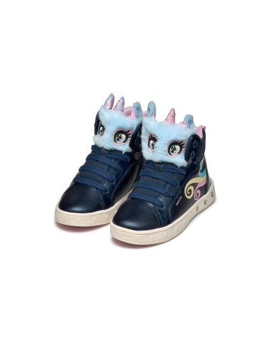 Geox hohe Sneakers mit Schnürung und Dekorationen
