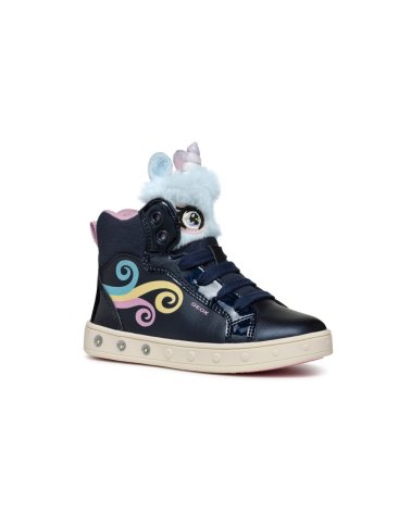 Geox hohe Sneakers mit Schnürung und Dekorationen