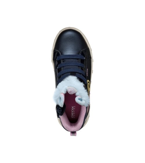 Geox sneakers alte con lacci e decorazioni