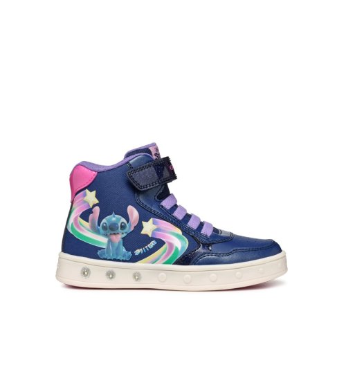 Geox sneakers alte con velcro e lacci