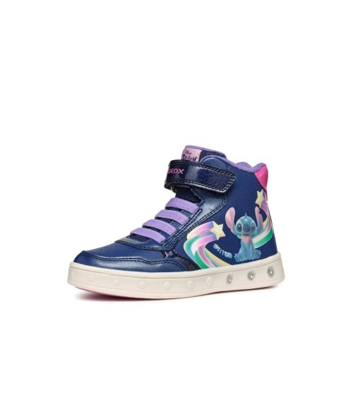 Geox high-top sneakers with Velcro and laces