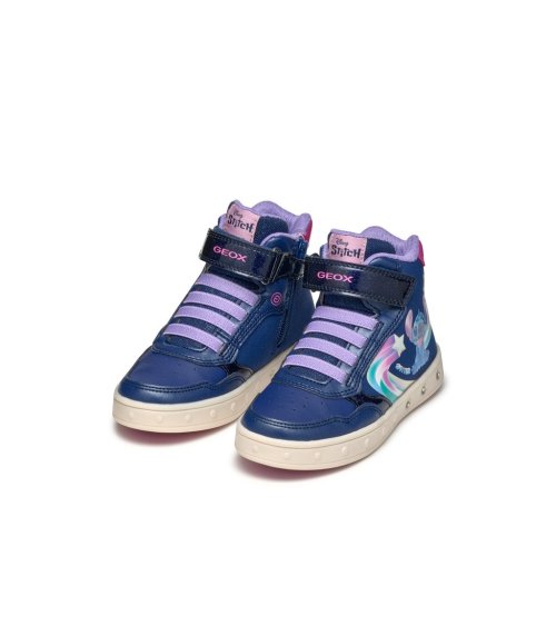 Geox sneakers alte con velcro e lacci