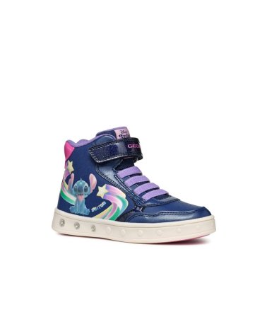 Geox sneakers alte con velcro e lacci