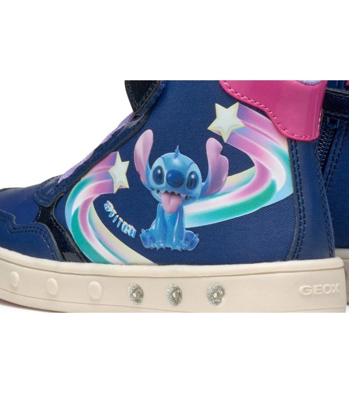 Geox sneakers alte con velcro e lacci