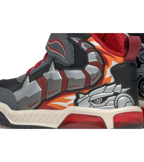 Geox sneakers altas velcro y cordones