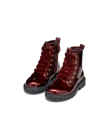 Geox bottines à lacets et semelle en caoutchouc