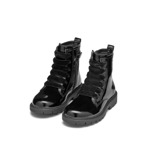 Geox bottines à lacets et semelle en caoutchouc