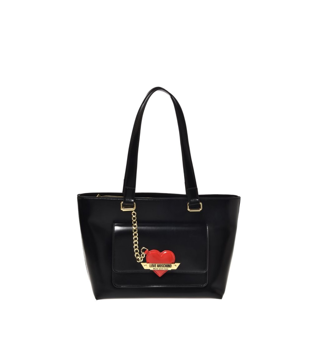 Love Moschino bolso de mano con bolsillo frontal