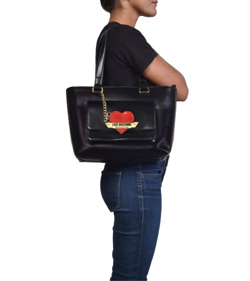 Love Moschino Handtasche mit Vordertasche