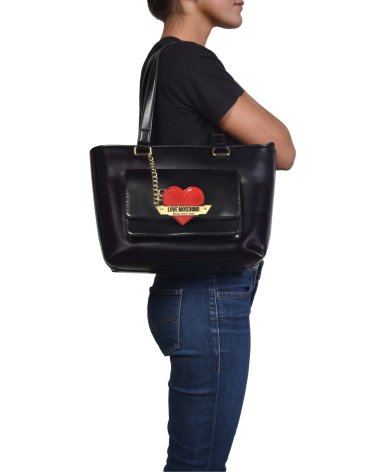 Love Moschino bolso de mano con bolsillo frontal
