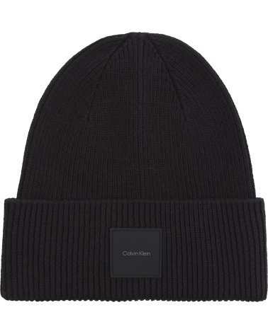 Calvin Klein bonnet en tricot avec revers