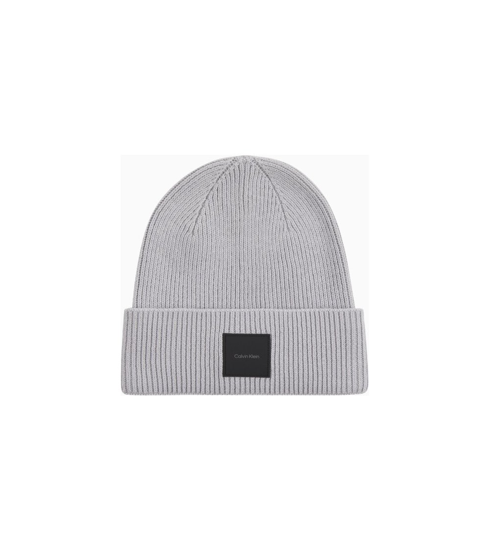 Calvin Klein bonnet en tricot avec revers