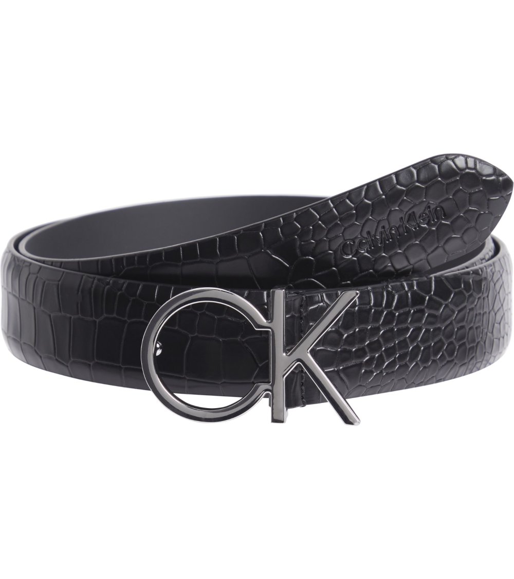 Calvin Klein Gürtel im Krokodil-Look